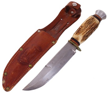 Unmarked, No. 141: "Sabre Mornarch" Fxd Blade Hunting Knife