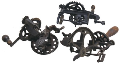 Assorted Makers: Three Early Patent Apple Parers