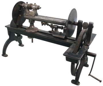 Unmarked: Early Bench Type Watch Mkrs. Lathe