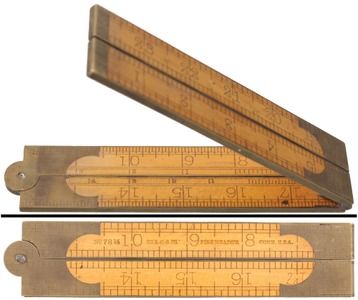 Chapin-Stephens Company, Pine Meadow, Connecticut, No. 78 1/2: Two-Foot, Four-Fold Folding Rule
