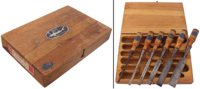 Erik Berg, Eskilstuna, Sweden: Full Set Of Six Extr Clean Chisels
