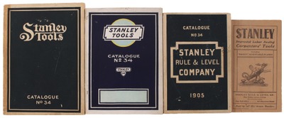 Stanley Rule & Level, No. 34: Three Extra Clean Tool Catalogues