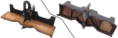 Luman W. Jacobs, West Wilmington, Connecticut: Early Patent Cast Iron Mitre Box