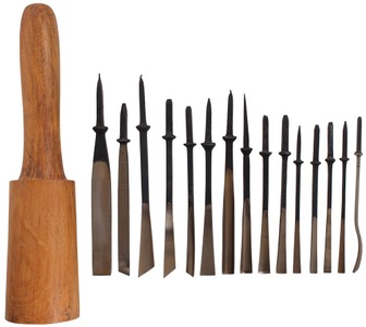 Henry Taylor, Acorn Works, Sheffield, England: Lot Of 15 Unused Unhafted Carving Tools