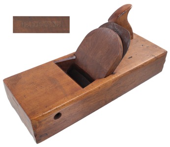 B. Dean (Taunton, Massachusetts): Spectacular Yellow Birch Crown Molding Plane