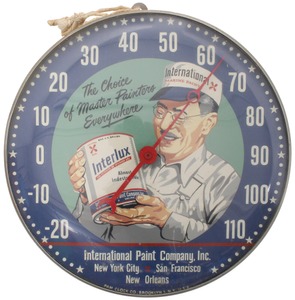 International Paint Company, San Francisco, California: "Interlux" Paint Advertising Thermome
