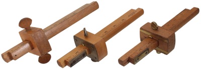 Stanley Rule & Level: Three Dbl. Stem Marking Gauges