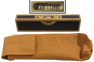 Richard "Kelly" Clore, New Castle, Indiana: Six Inch Brass Brass Bound Level