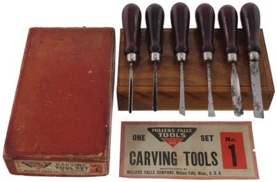 Millers Falls Company, Millers Falls, Massachusetts, No. 1: Set Of Six Carving Tools