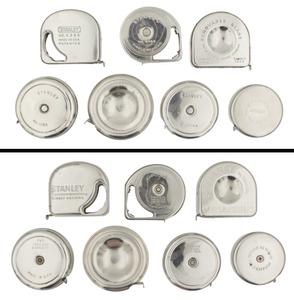 Stanley Rule & Level: Seven Nickel Plated Tape Measures