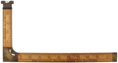 Herman A. Sens, Cincinnati, Ohio: Sens' Patent Geometr Measuring Square