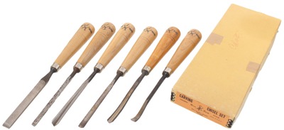 Buck Brothers, Millbury, Massachusetts: Unused Set Of Six Carving Tools