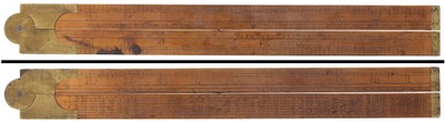 S.A. Jones & Company, Hartford, Connecticut: Two-Foot, Two-Fold Folding Rule