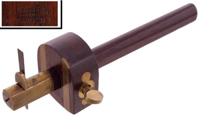 W. Johnson, Newark, New Jersey: Rosewood Slitting Marking Gauge