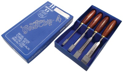 William Marples & Sons, Sheffield: Set Of Four "Gold "Chip" Tang Chisels