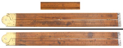 G. Piper, Boston, Massachusetts: Two-Foot, Two-Fold Folding Rule