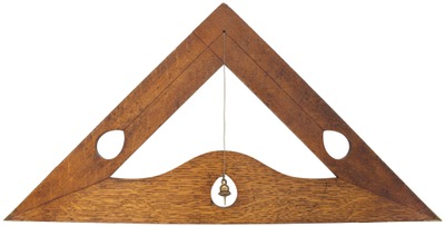 Unmarked: Early Quarter Sawn Oak Pendulum Level