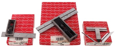L.S. Starrett Company, Athol, Massachusetts: Three Original Box Combination Squares