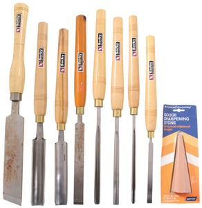 Robert Sorby, Sheffield, England: Set Of Eight Unused Lathehisels & Gouges