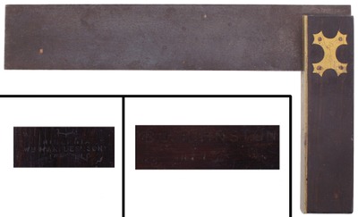 William Marples & Company, Sheffield, England: Superb Ebony Hdl. 12" Try Square
