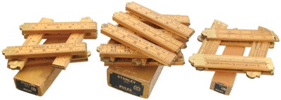 Stanley Tools: Three Full Boxes Of Folding Rules