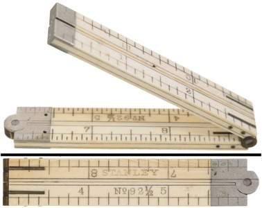 Stanley Rule & Level, No. 92 1/2: One Foot/ Four Fold Folding Rule