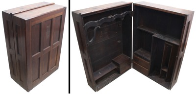 Unmarked: 19th Century Walnut Cabinet Mkrs. Tool Chest