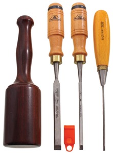 Assorted Makers: Three Unused Tang Chisels