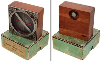 W.B. Melick, No. 3: Rare 3 1/2" Patent "Clinometer" Level
