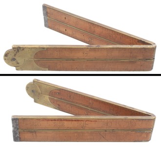 Belcher Brothers Makers, New York, New York: Two-Foot, Four-Fold Folding Rule