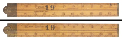 Stanley Rule & Level, No. 18: Two Foot, Two Fold Folding Rule