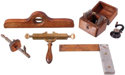 Assorted Makers: Five Brass & Copper Appt. Tools