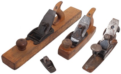 Stanley Rule & Level: Lot Of Four Woodworking Planes