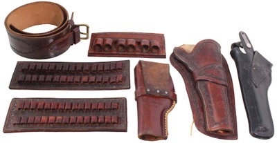 Assorted Makers: Lot Of Holsters & Cartridge Belts