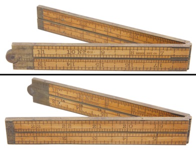 Upson Nut Company, Unionville, Connecticut, No. 62: Two-Foot/Four-Fold Folding Rule