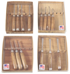 George & Son, Portland, Oregon: Four Partial Set Of Small Size Carving Tools