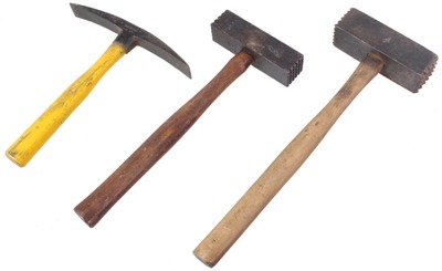 Assorted Makers: Three Stone Workers Hammers
