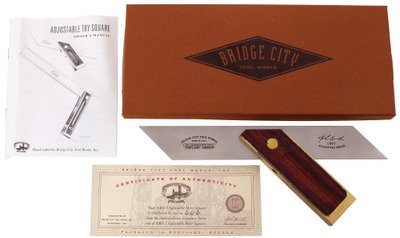 Bridge City Tool Company, Portland, Oregon, No. AMS-7 RW: Seven Inch Size Mitre Try Square