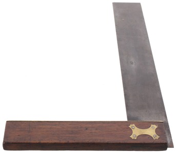 Unmarked: 18" Rosewood Hdl. Try Square