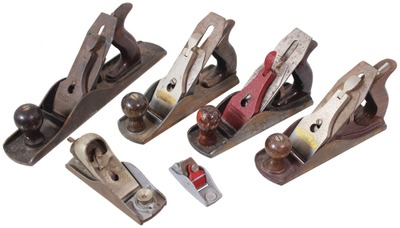 Stanley Tools: Lot Of Later Type Woodworking Planes