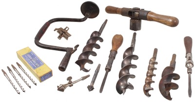 Assorted Makers: Lot Of Drilling & Boring Tools