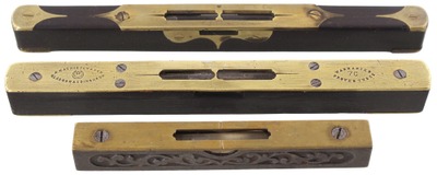 Alex. Mathieson & Son, Glasgow, Scotland: Two Early Type Spirit Levels