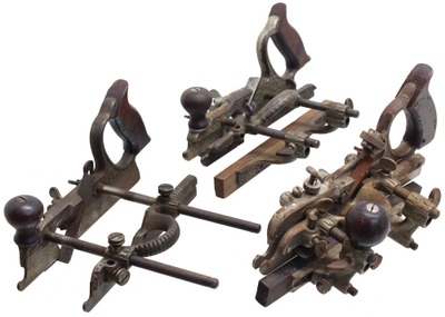Stanley Rule & Level: Lot Of Three Combination Planes