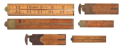Assorted Makers: Lot Of Assorted Folding Rules