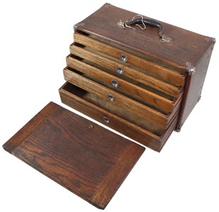 Union Steel Chest Corp., Leroy, New York: Machinist's Oak Body Tool Chest