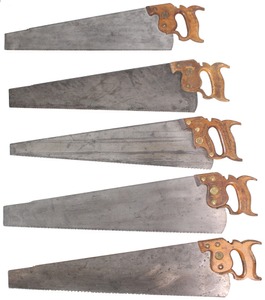 Henry Disston & Sons, Philadelphia, Pennsylvania: Five Clean & Usable Hand Saws