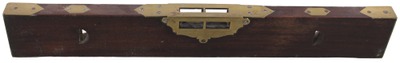 Unmarked: Showy Rosewood & Brass Spirit Level