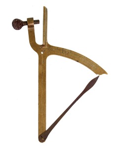 Unmarked: Screw On Brass Inclinometer Level