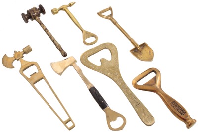 Assorted Makers: Coll. Of Figural Brass Bottle Openers