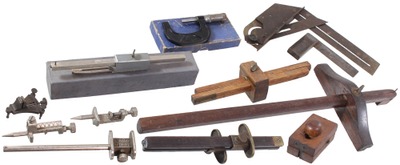 Assorted Makers: Lot Of Assorted Layout Tools